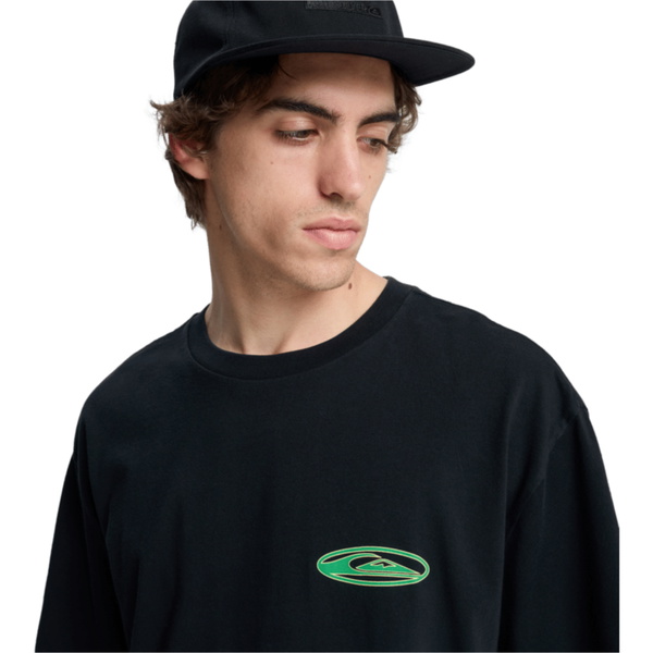 2026 Quiksilver Mens Quikglobe Short Sleeve Tee EQYZT08295 - Black